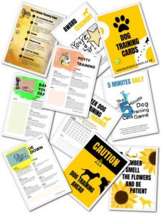 Illustrated Dog Training Cheat Sheets